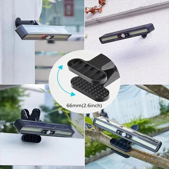 Powerful LED Solar Outdoor Led Courtyard Wall Lamp Rechargeable Human Body Induction Garden Terrace Garage Door Street Lighting