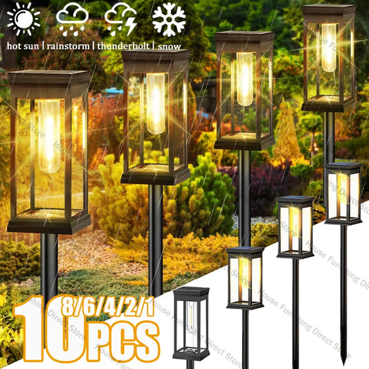 Led Solar Pathway Lights Waterproof Outdoor Solar Lamp for Garden/Landscape/Yard/Patio/Driveway/Walkway Lighting Solar Lights