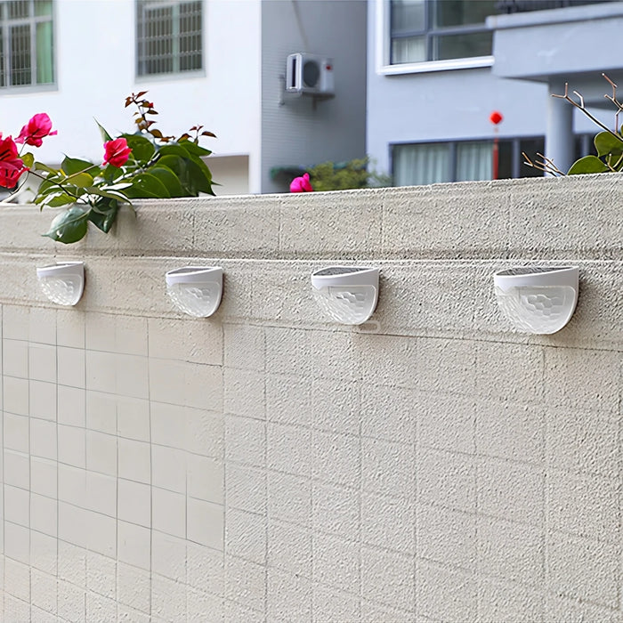 Solar Lights 6LED Half Round Ladder Waterproof Bright Courtyard Garden Hedge Balcony night Lamps Induction Decoration Lighting