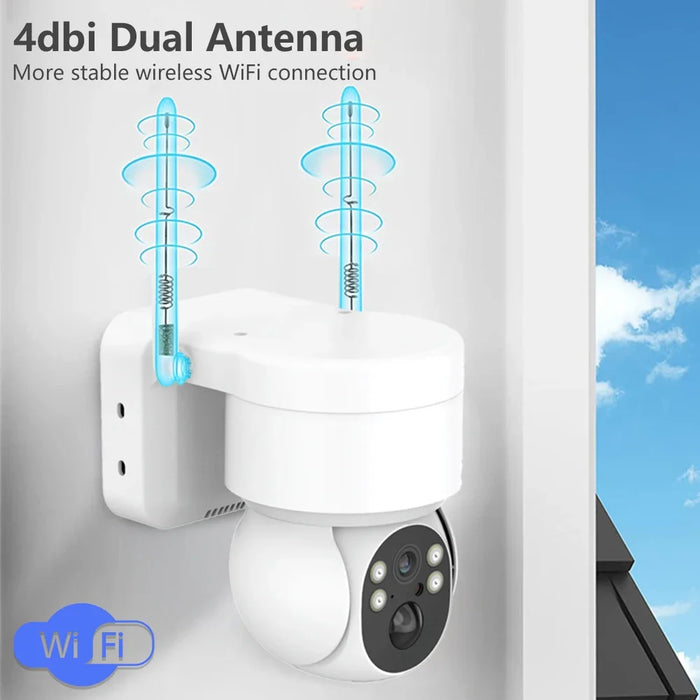Solar WIFI Camera Outdoor 4MP Video Surveillance Wireless IP Camera With 7800mAh Recharge Battery PIR Human Detecte Security Cam