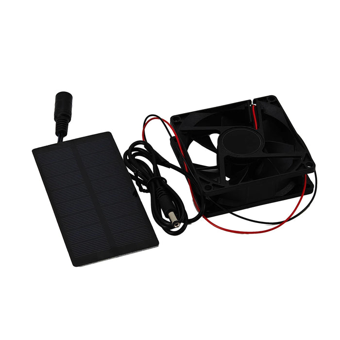 Solar Powered Fan for Outdoor Campin Small Solar Fan with Solar Panel Fan Kit 3000 RPM IP65 Waterproof - Versatile for Homes RVs