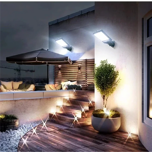 B84B-LED Outdoor Solar Lights Courtyard Waterproof Wall Lights Motion Sensors Garden Terrace Garage Solar Lights