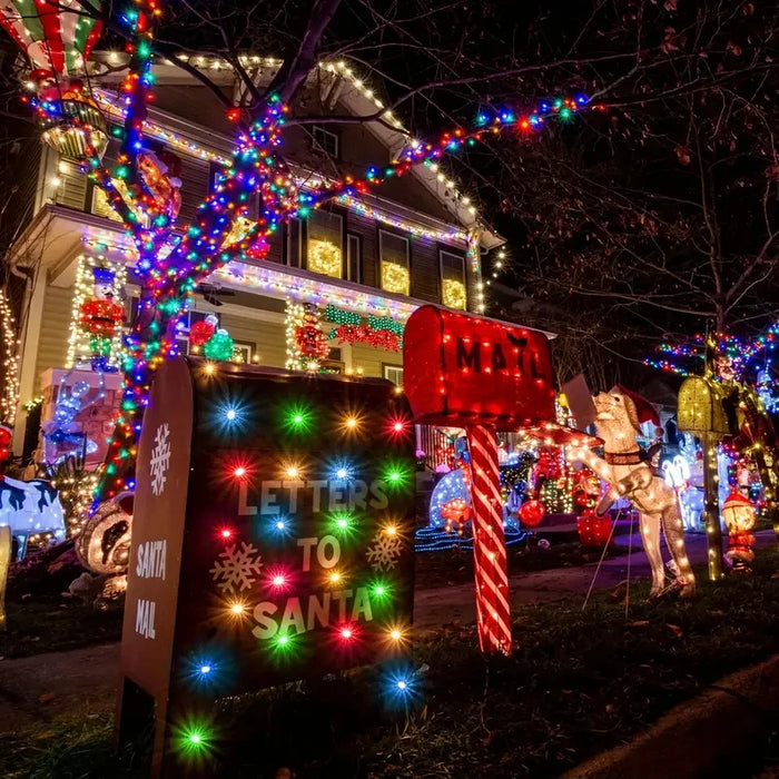 LED Solar String Lights 7/12/22M 8 Lighting Modes Waterproof Fairy Lights for Outdoor Garden Christmas Party Decorations