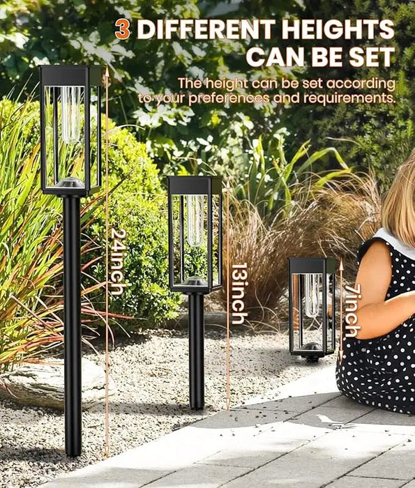 Solar Path Light Outdoor 1/2/4 Piece Waterproof Solar Garden Light for Courtyard Terrace Sidewalk Lane and Trail
