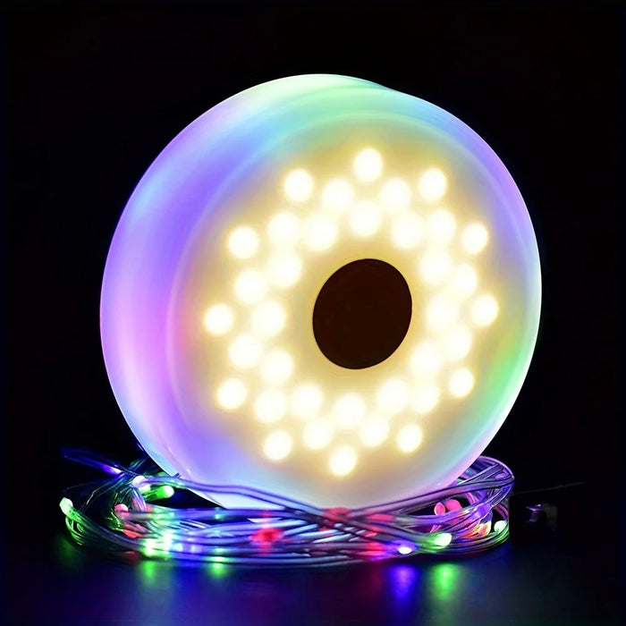 Solar Camping String Light 2 in 1 Rechargeable Camping Lamp 5 Mode Waterproof Portable Tent Lighting Outdoor Hiking Garden Decor