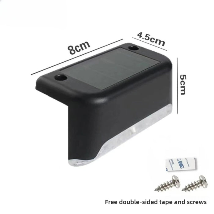1-10PCS Solar Deck Lights Outdoor Step Lights Waterproof Led Solar Lights for Railing Stairs Step Fence Yard Patio and Pathway