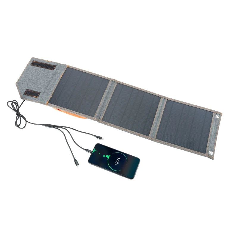 5V 20W 30W Portable Foldable Solar Panel Waterproof for Cell Phone Power Bank Battery Charger Outdoor Camping Tourism Fishing