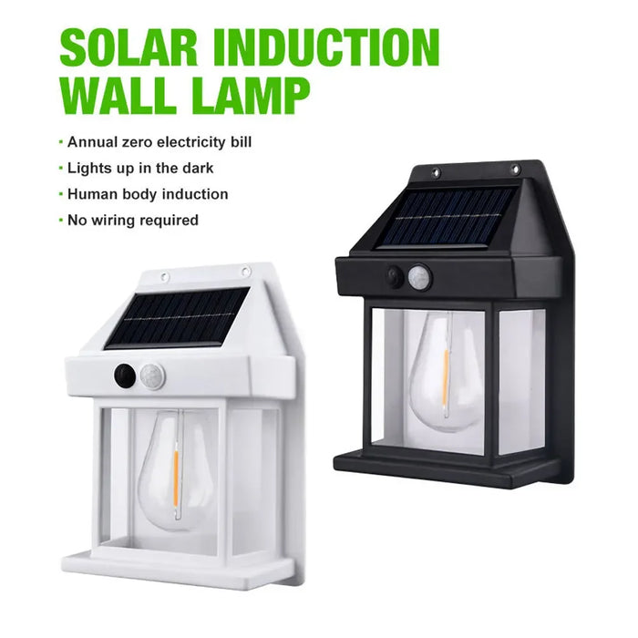 Solar Wall Light Outdoor Sconce Motion Sensor Lamp Waterproof Exterior Lighting Fixtures For House Patio Porch Garage
