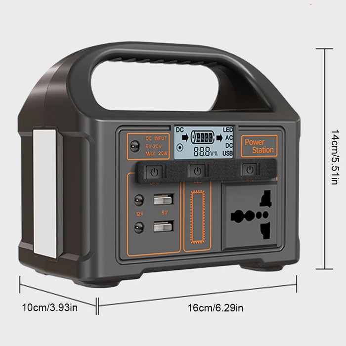 110V/220V Solar Power Station 100W Portable Power Generator Outdoor Camping Power Bank Portable Outdoor Generator Power Bank