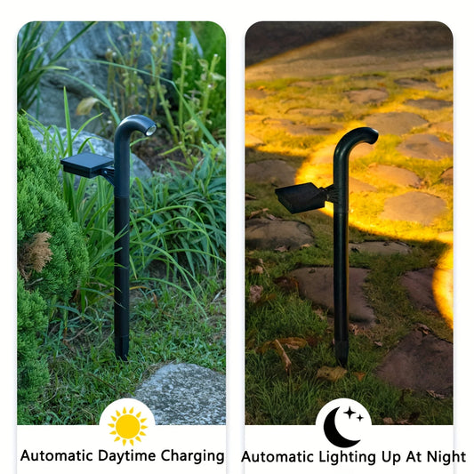 Solar Pathway Lights Outdoor Garden Lamp Waterproof 1 High Brightness LED Lens for Outside Path Yard Walkway Driveway Landscape