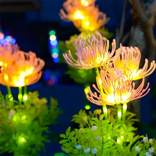 Solar Flower Lights Outdoor Waterproof Solar Garden Lighting For Garden Pathway Courtyard Decoartion