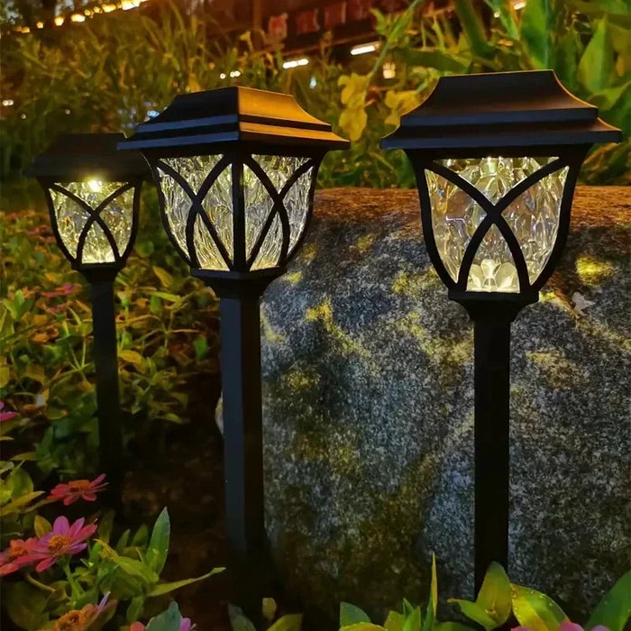 1-10Pack Solar Yard Lights Bright Lawn Lights Outdoor Waterproof Led Solar Pathway Lights Landscape Path Lights