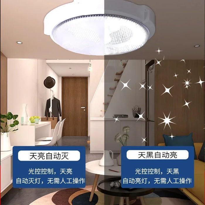 Solar Home Indoor Ceiling Light Rural Super Bright High Power Villa Balcony Corridor Room Living Room Garden Light