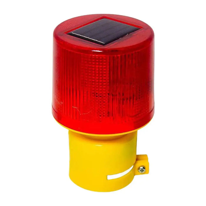 Solar LED Emergency Warning Light High Visibility Flashing Beacon For Construction Barriers, Road Safety & Night Alert