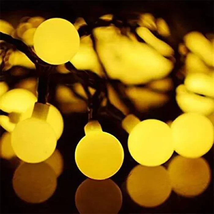Christmas Decoration Garden Lights Outdoor LED Solar String Lights Round Ball Solar Globe Lights for Garden Patio Holiday Party