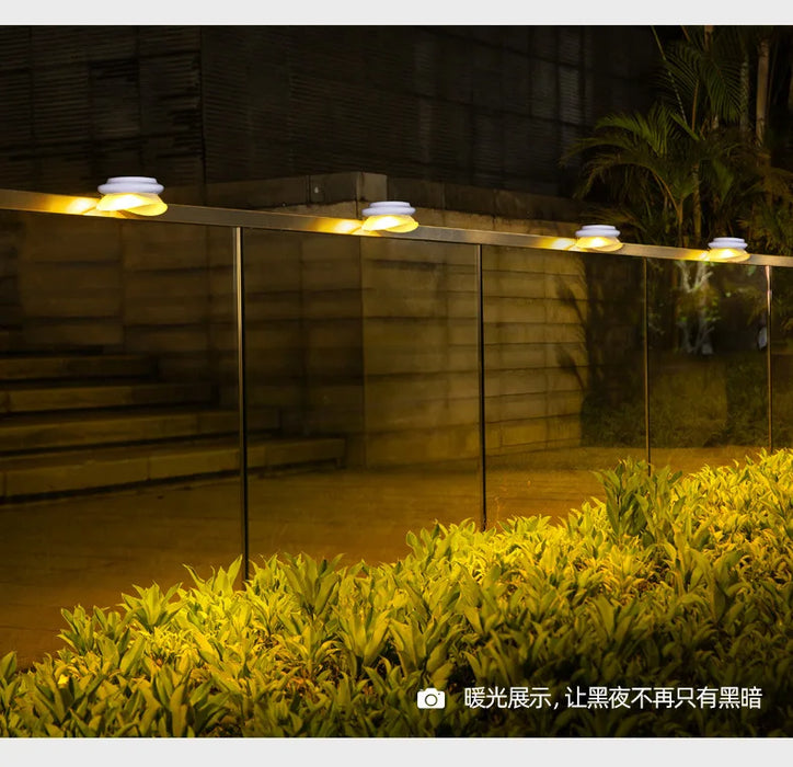 Fence solar lights for home gardens, outdoor courtyards, fence walls, decorative LED outdoor wall lights