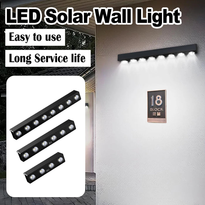 Led Solar Wall Light Bulb Lamp Exterior Intelligent Control 4leds/6leds/8leds Outdoor Cool White\Warm White Lights Wall-mounted