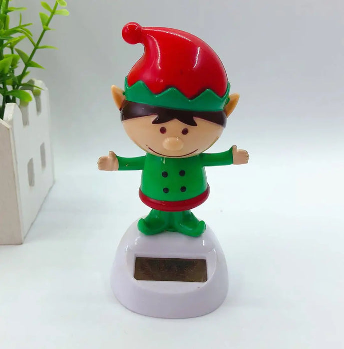 Christmas Desktop Home Decoration Solar Dancing Santa Claus Elk Snowman Merry Christmas Gift Home Accessorie Festival Decoration
