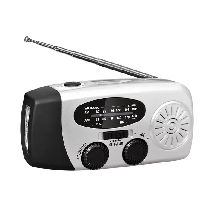 Hand Solar Radio Portable Power Bank AM/FM/NOAA Emergency Weather Radio for Hurricane Earthquake Disaster Survival Supply