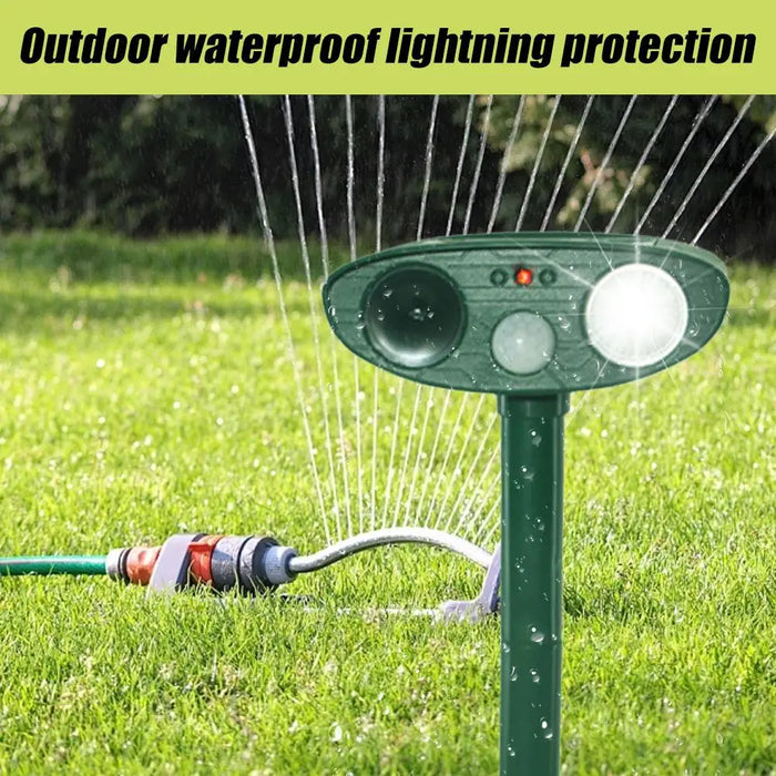 Solar Rat Bird Defender Solar Powered Deterrent with Motion Sensor and Flashing Lights Outdoor Solar Farm Garden Yard Device