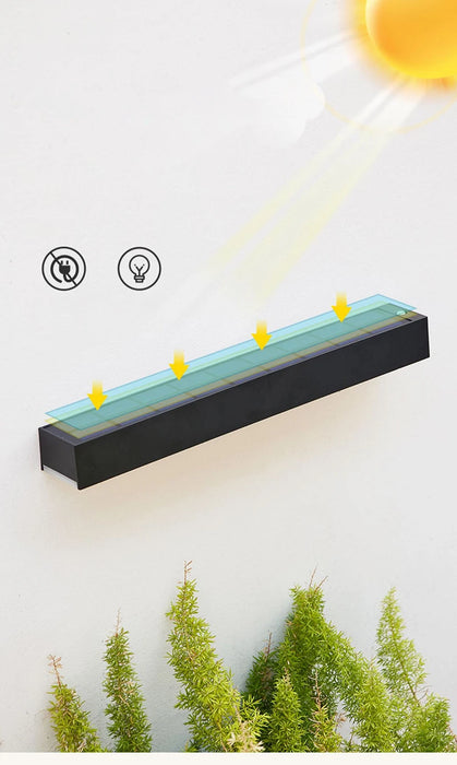 Solar Wall Light Outdoor Lighting Waterproof Fixture Doorway Courtyard Garden Balcony Home Decoration LED Solar Wall Lamp