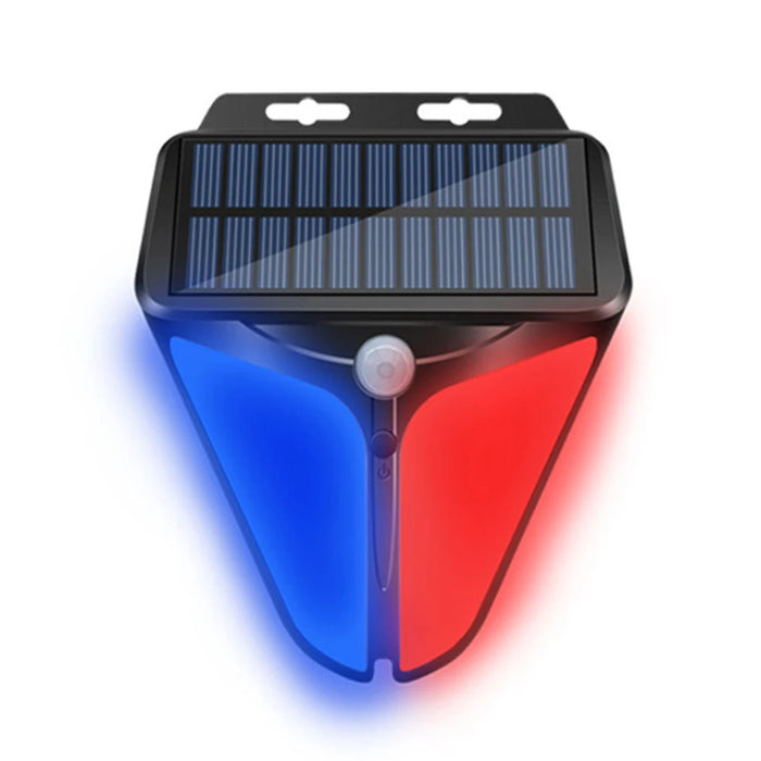 Outdoor Solar Alarms Lights Wireless Solar Powered Strobe Light Siren Waterproof Flash Alarm Lamp Motion Sensor Safety Light