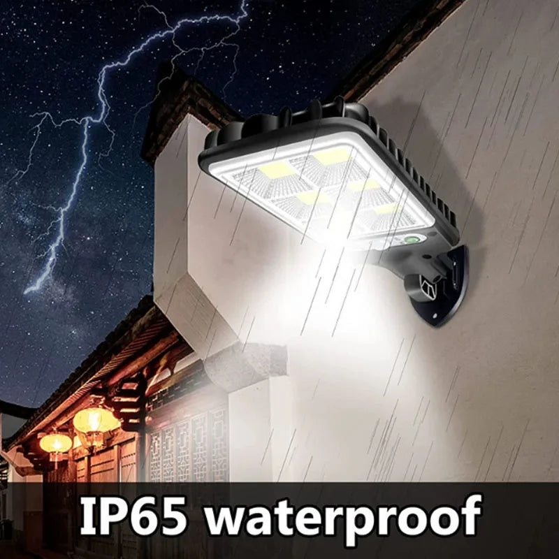 Solar light outdoor courtyard light human body sensing light wall light integrated household solar street lights burst bright