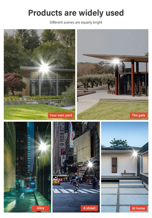 LED Solar Street Lights Outdoor 1-4 Pack Solar Lamp with 3 Light Mode Waterproof Motion Sensor Security Lighting for Garden