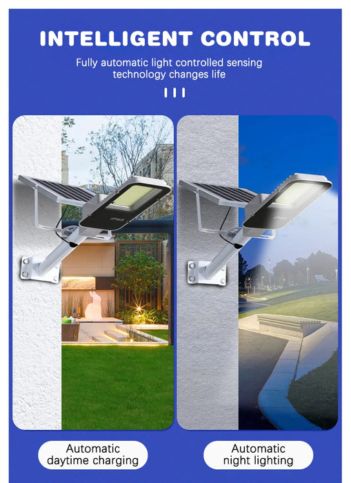 Led Solar Street Light Outdoor Garden IP65 Waterproof Solar Light 50-200W Courtyard Porch Balcony Garage Dusk To Dawn Wall Lamp
