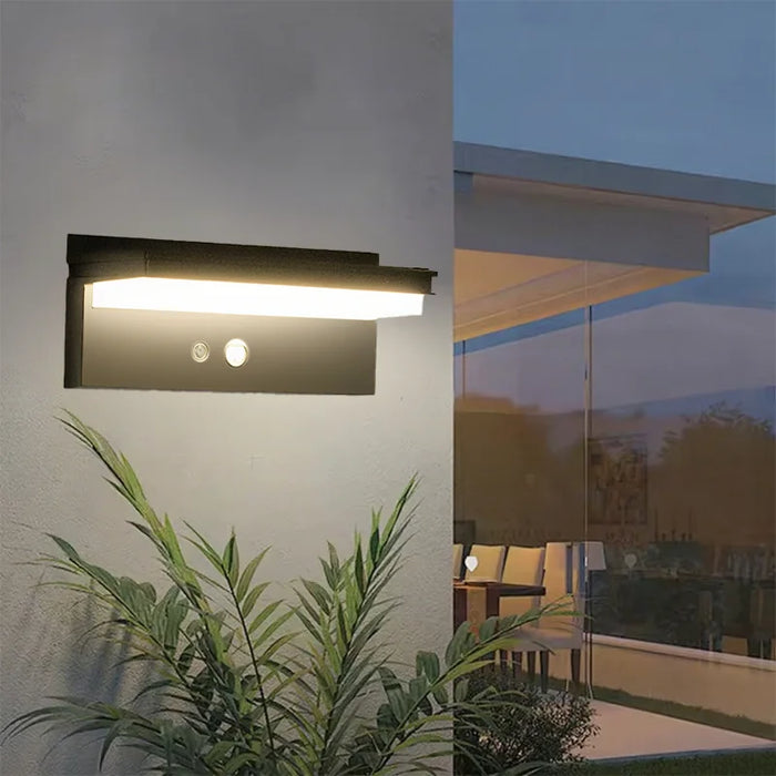 LED Solar Outdoor Wall lamp Waterproof Induction Wall Light Modern Entrance doors Garden Balcony Villa Porch Decor Lights