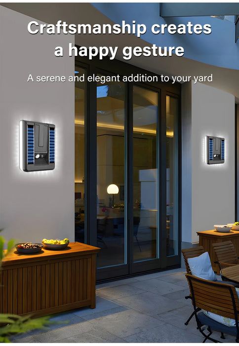 Solar Wall Lamp Outdoor Waterproof Street Lights Motion Sensor 3 Modes Solar Powered Sunlight Lamps Foldable for Garden Lighting