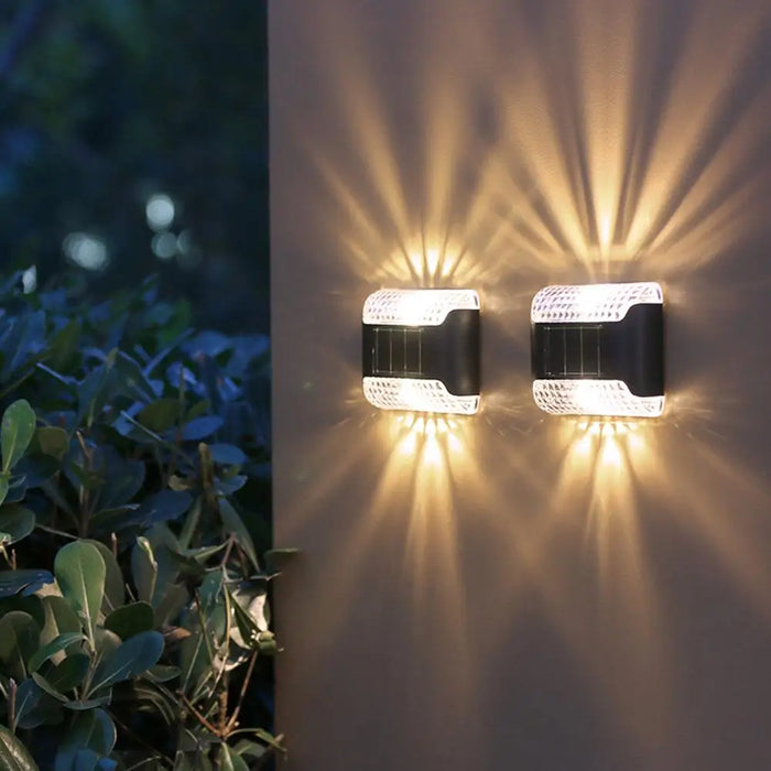 Solar Lights Outdoor Wall Waterproof Up and Down Wall Lights Garden Ambient Light for Garden Decoration Fence Patio Garage