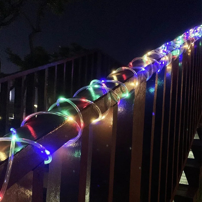 Solar LED Light Path Deck Outdoor Garden Solar String Lights Solar Rope Lights Outdoor Lighting Strips Wedding Christmas Decor