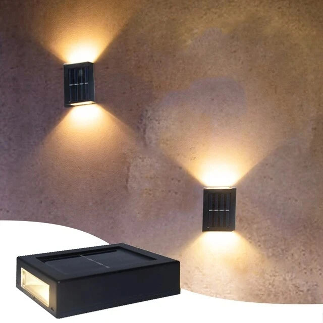 Solar Up and Down Spot Lights Outdoor Street Wall Light Waterproof Solar Lamp For Garden Street Balcony Yard Porch Decorative