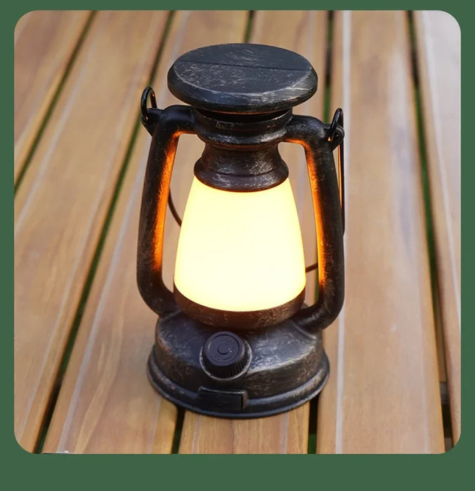 USB Rechargeable/Solar Charging Camping Light Portable Camping Lanterns 3 Lighting Modes Dimming Outdoor Hanging Tent Light