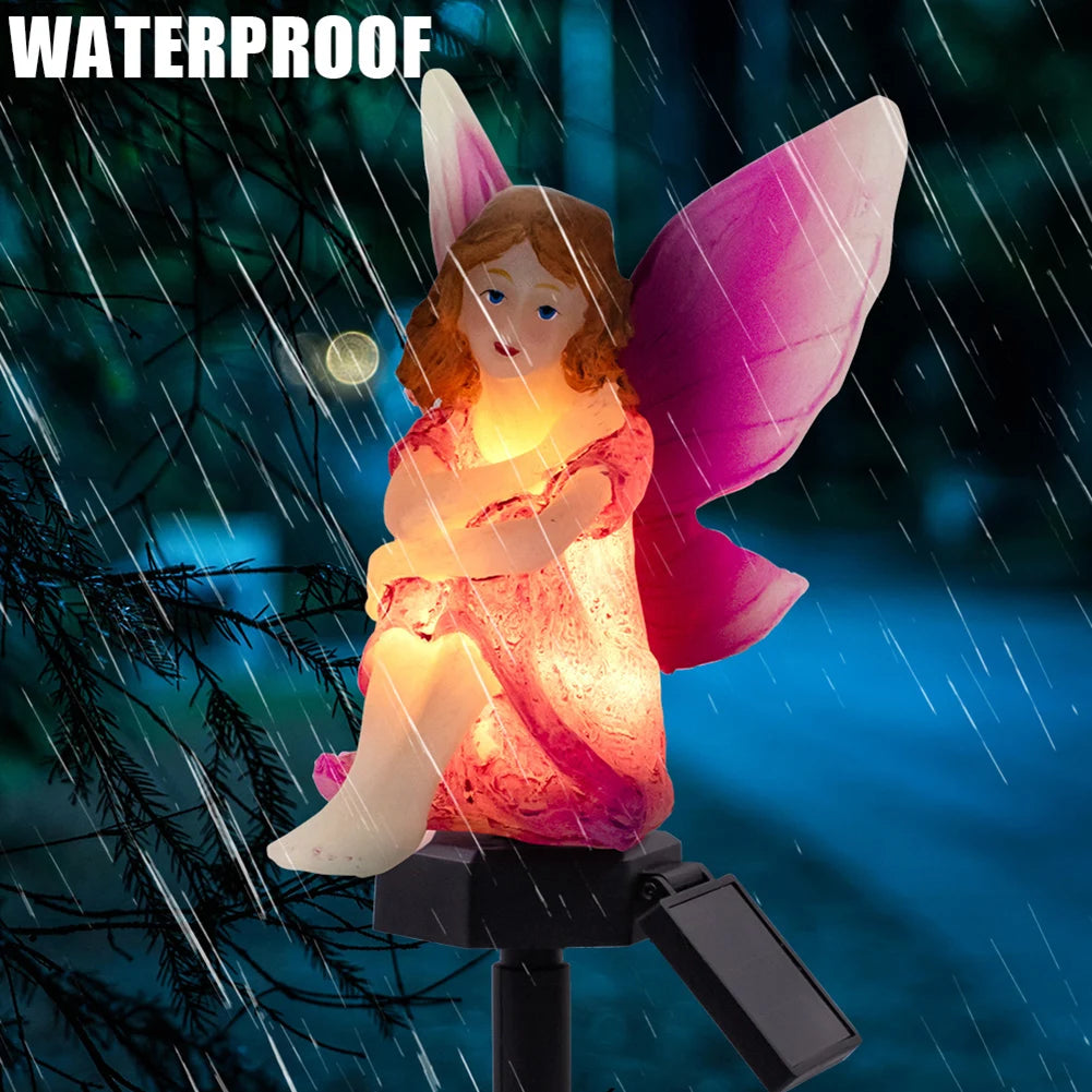 LED Solar Flower Fairy Light Outdoor Waterproof Hanging Light Lawn Stakes Lamps for Home Garden Courtyard Festival Decoration