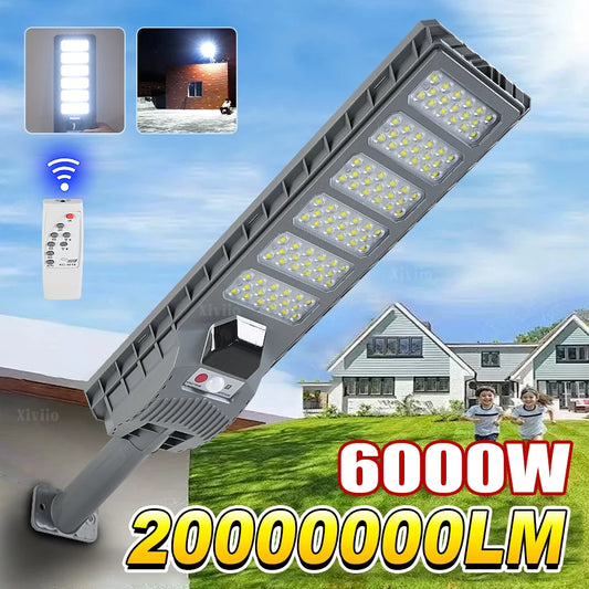 Powerful Solar LED Light Outdoor 20000000LM 6000W Wall Lamp 3 Modes Motion Sensor Security Lighting Solar Lamp for Garden Path