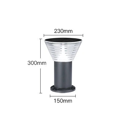 Outdoor Solar Bollard Light Villa Landscape Pillar Post Solar Gate Light Garden Solar Lamp