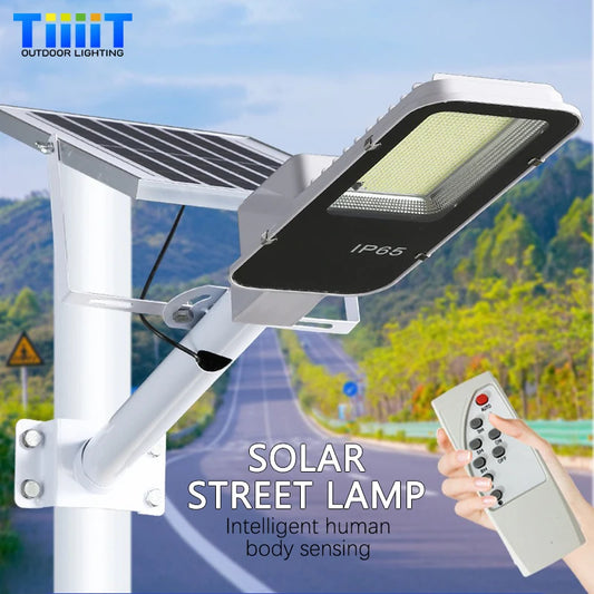 Led Solar Street Light Outdoor Garden IP65 Waterproof Solar Light 50-200W Courtyard Porch Balcony Garage Dusk To Dawn Wall Lamp