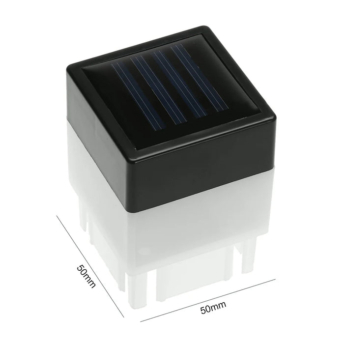 LED Solar Column Head Pillar Lamp Outdoor Fence Gate Solar Powered Post Lamp for Courtyard Landscape Garden Decor