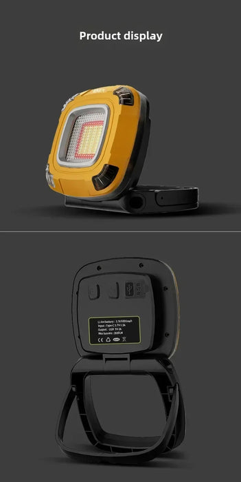 Solar LED Camping Light 5000mAh Portable USB Rechargeable Tent Lamp 5 Mode Torch Emergency Outdoor Waterproof  Hanging Lantern