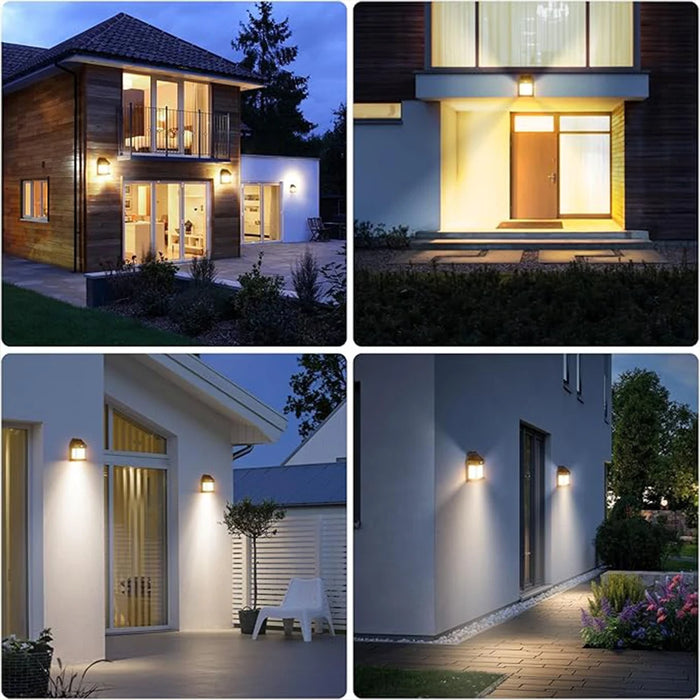 Solar Wall Lights Outdoor Waterproof Motion Sensor Solar Porch Lights With 3 Modes For Patio Garage Shed Balcony Front Door