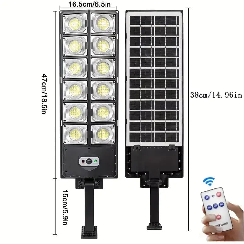 Powerful Solar Lights Outdoor Super Bright Solar Street Light 720 LED Solar Wall Lamp Solar Spotlight for Garage Garden Yard