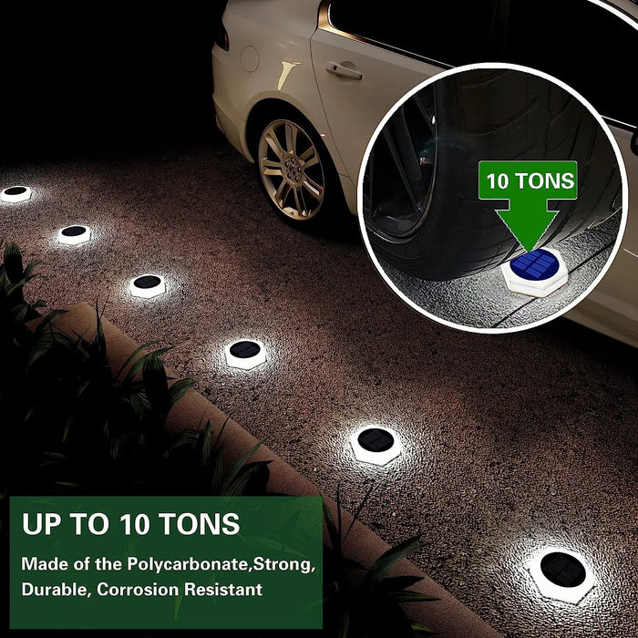 Solar Lights Outdoor Solar Garden Step Lighting Waterproof For Stairs Patio Pathway Yard Fence Wall Lamp Christmas Decoration