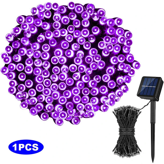LED Solar Light String 8 Functions Outdoor Waterproof Lawn Starry Sky Christmas Garden Courtyard Decoration Atmosphere Lights
