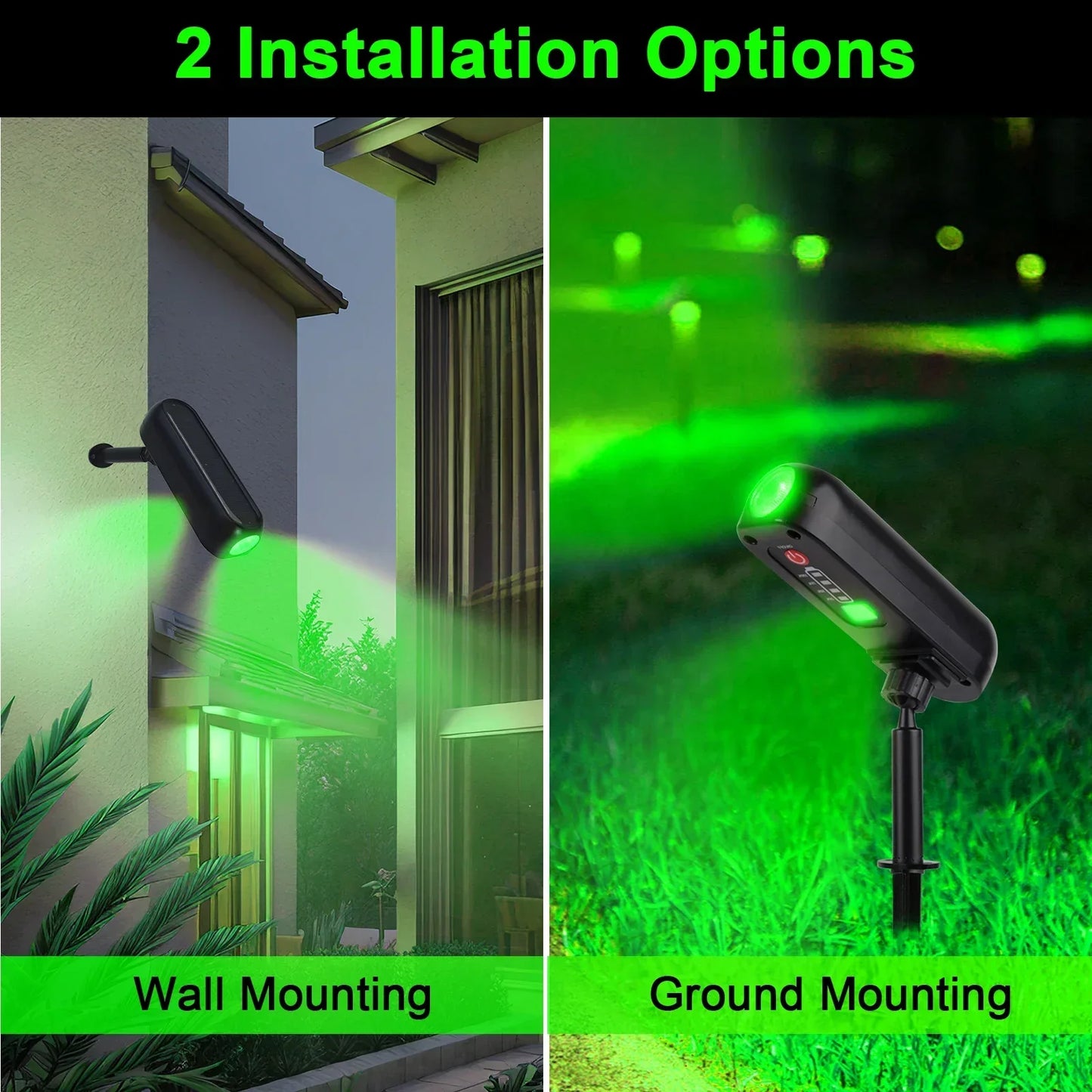 1Solar LED Light Outdoor Solar Wall Light IP65 Green Garden Light Solar Spotlights Solar Uplights for Trees Pathway Yard