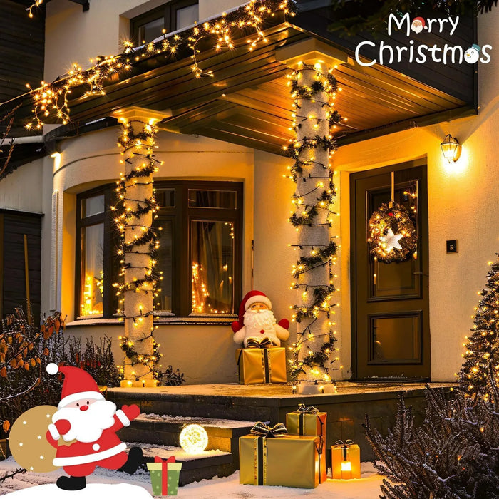 Outdoor Solar String Lights LED Garland Fairy Light Solar Powered Garden Decor Light for Patio Yard Tree Wedding Christmas Party