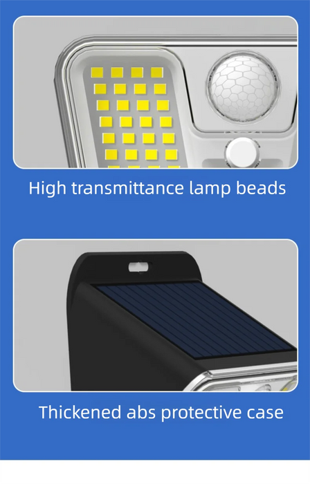 Solar Lights Outdoor Garden 68 LED Super Bright Solar Security Wall Lights Small Fence Light Motion Sensor Waterproof Door Yard