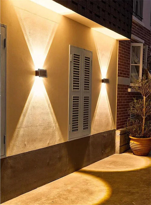 Solar Wall Lamp Outdoor LED Solar Light Waterproof Up And Down Luminous Lighting Yard Garden Decoration Solar Powered Lights