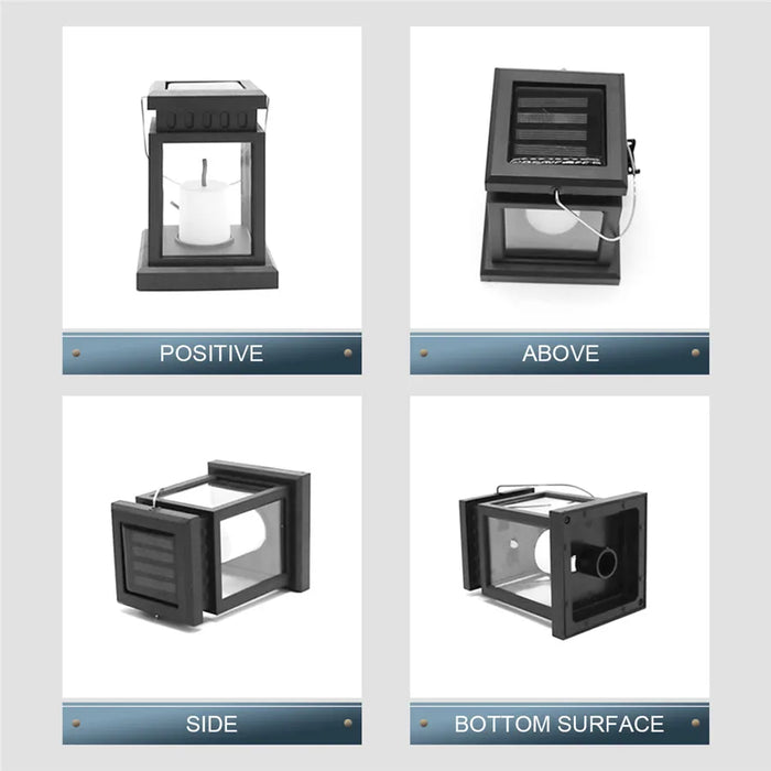 Solar Palace Lantern Outdoor Solar Lights Lawn Landscape Hanging Atmosphere Candle Lamp Floor Yard Garden Decor